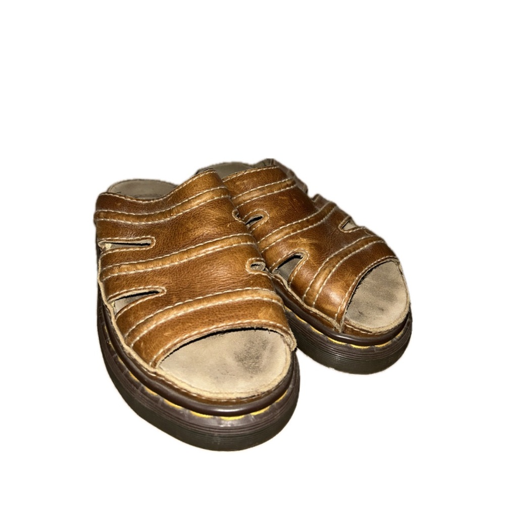 Vintage 90’s Dr. Martens Brown Leather Sandals - 8582